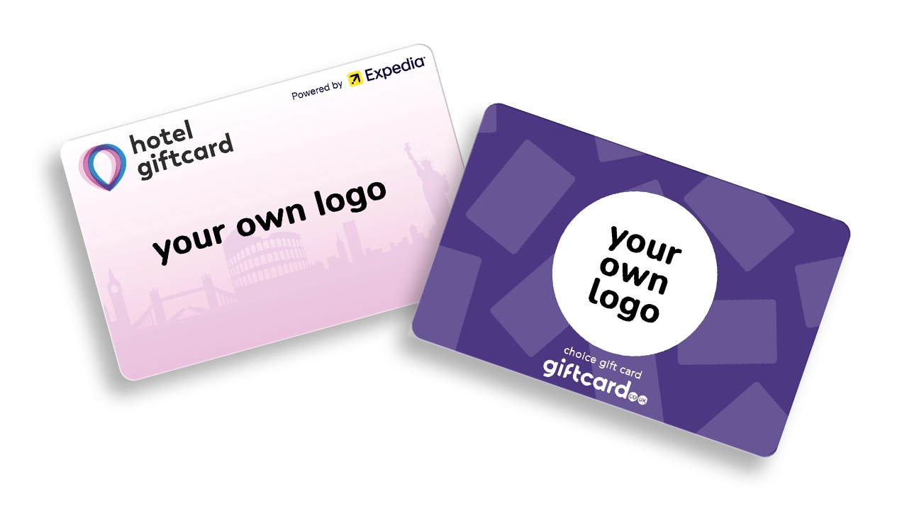 Print company logo on gift card